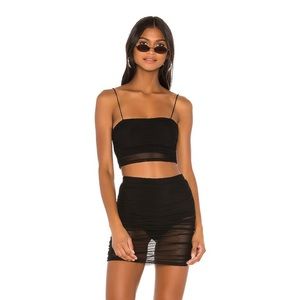 Felicia mesh skirt set by Superdown